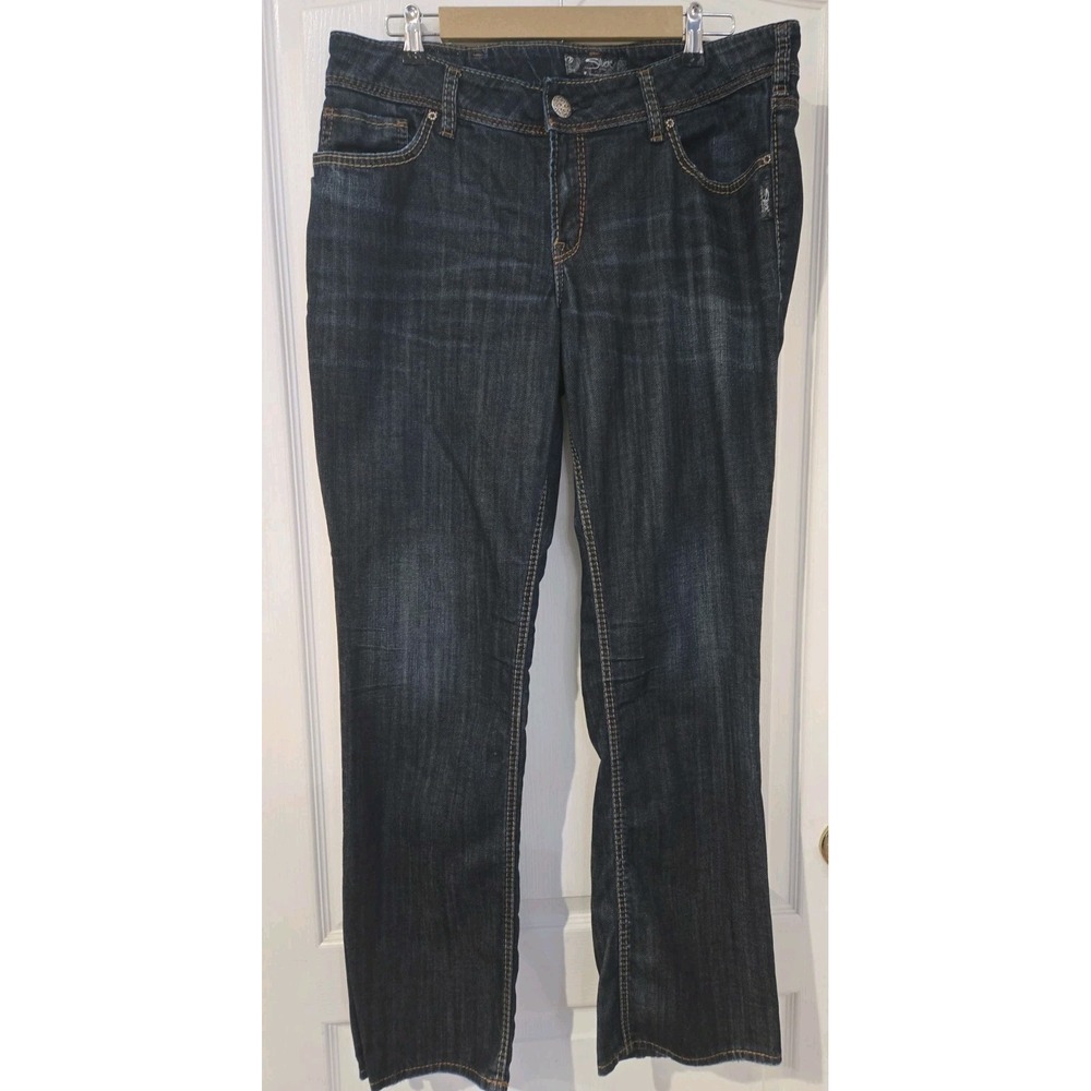 Womens Silver Jeans Co Size 16 Suki Straight Dark Wash Jeans